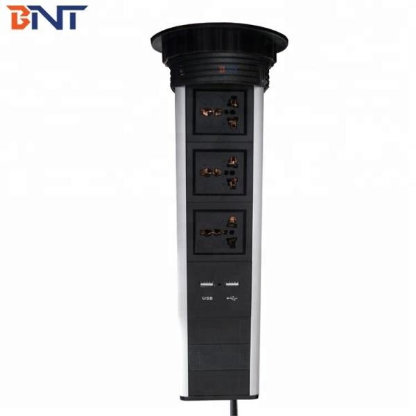 110 V~240 V Kitchen Pull Up Socket with USB Charger for Table Pop Up Outlets