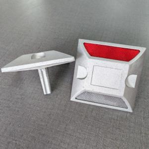 Cast Aluminum Road Stud Pavement Marker 103*103*22*70mm 330g/pcs for Driveway and Road Safety