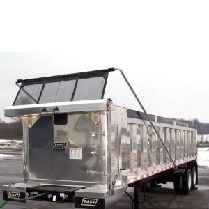 Outdoor Heavy Duty Black PVC Coated Mesh Tarp With Brass Grommets For Dump Truck