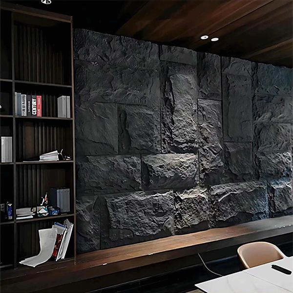 Modern Design PU Stone Wall Panel PVC Artificial Stone Foam for Interior Exterior Waterproof Function Decorative Sheet Type