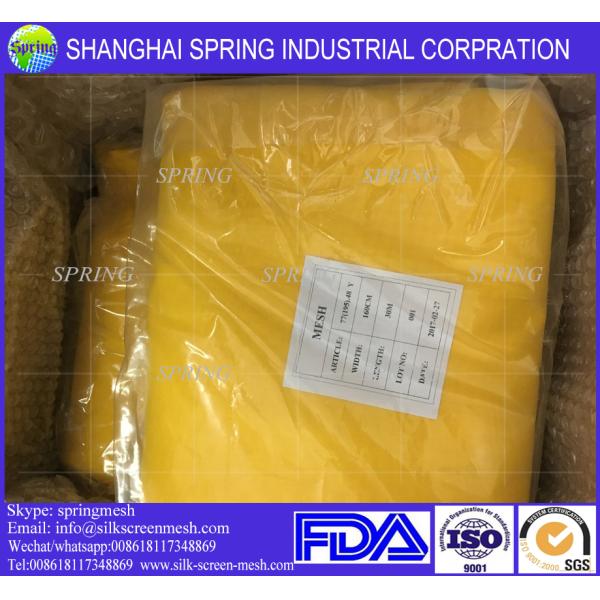 Yellow color 110 monofilament polyester silk screen printing mesh wholesale