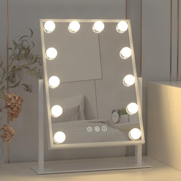 Custom 10x Vanity Illuminated Hollywood Mirrors Rotating Dresser