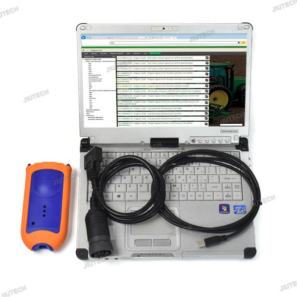 Electronic Data Link Diagnostic for JOHN DEERE EDL V2 Construction Agriculture Equipment Service Tool+CF C2 laptop