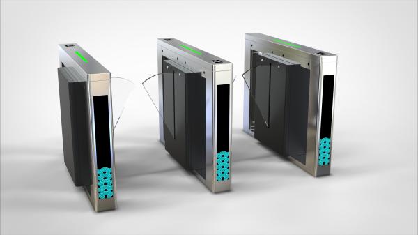Stainless Steel 304 Flap Barrier Turnstile 1200x300x1000mm