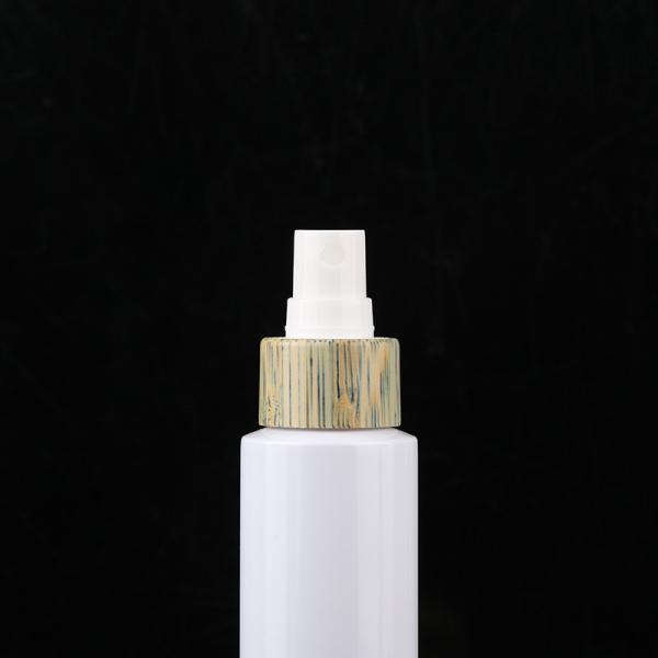 Empty Hot  100ml 200ml Plastic Pump Cosmetic PET Packaging, Wholesale Body Lotion PET Bottle with Bamboo Pump