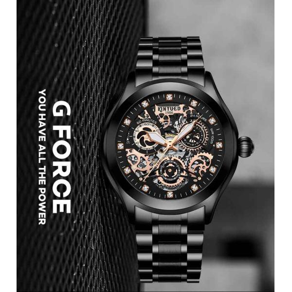 KINYUED good quality tourbillon movement watches men luxury brand automatic mechanical mens watch