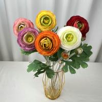 Rubble cloth with 2 heads, lotus flower simulation bouquet, wedding decoration, home decoration, artificial flowers, countryside road guide, flower arrangement decoration, fake flowers