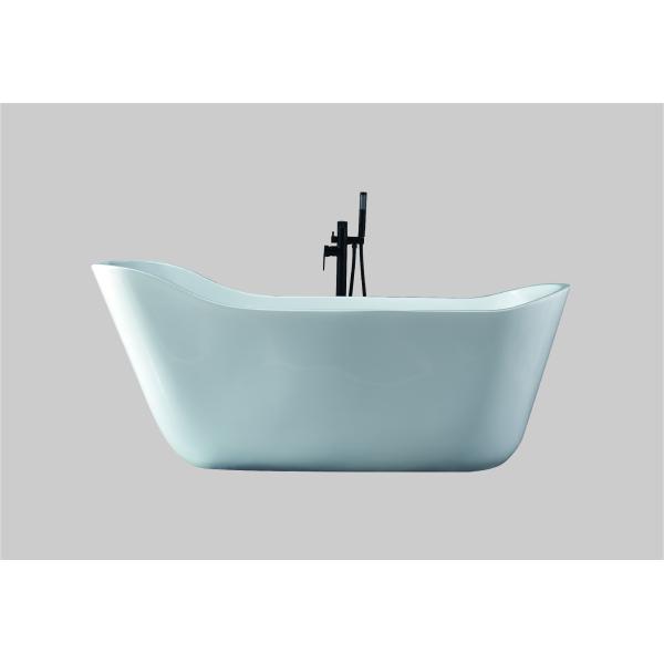 Salle de bains moderne Jacuzzi acrylique 1500 mm avec robinet de douche Blanc
