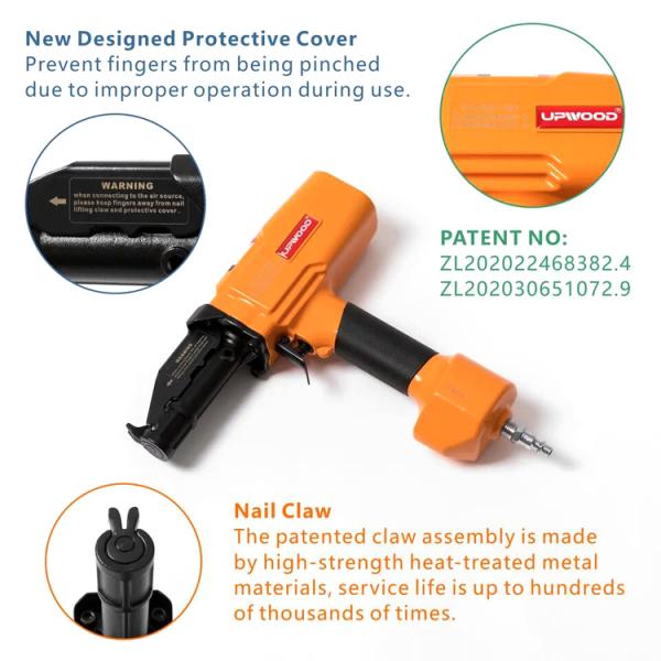 Pneumatic Air Nail Puller BD70 Nail Remover for Wood Pallets Max Nail Length 2 1/2IN