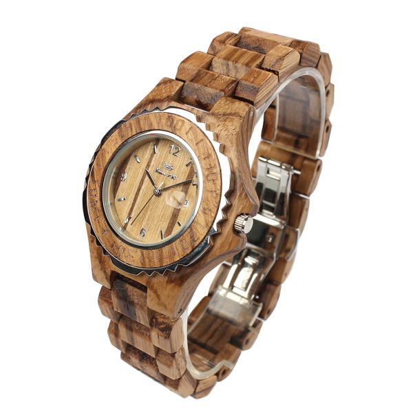 Wooden-Style Men's Quartz Watch · Featuring Japanese Miyota Movement