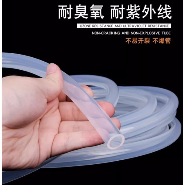 100% экструзия труб силикона девственницы, теплостойкий гибкий шланг силикона