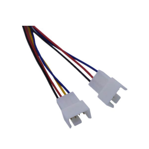 Electric Pwm Fan Cable , Splitter Fan Cable Molex 2.54mm Pitch Connector