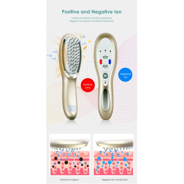 DC5V Rated Voltage ABS Plastic Massage Scalp Pores Applicator Bottle for Oil Comb