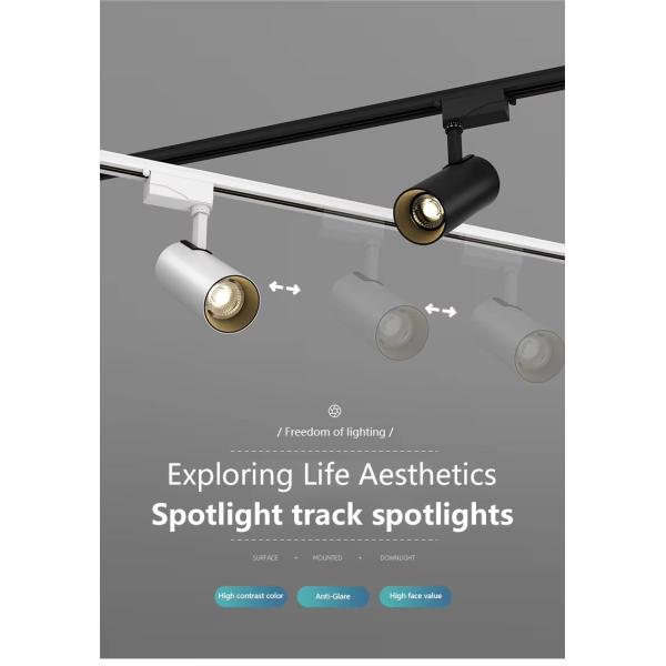 Modern Design COB Lighting LED Track Light for Exhibition Hall and Clothing Shops