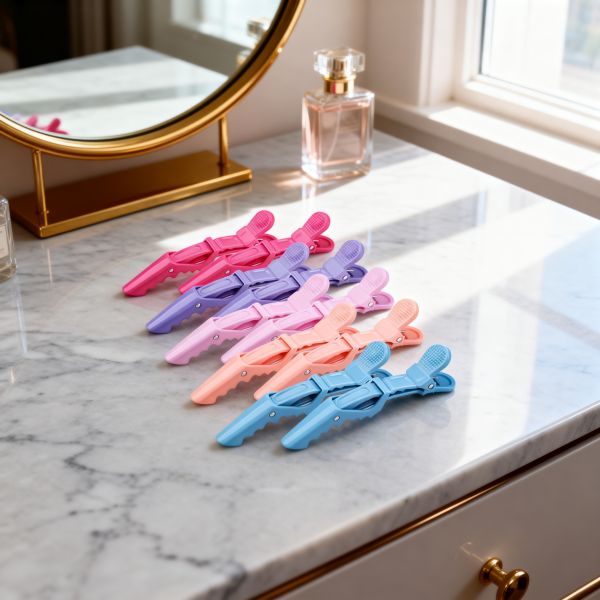 Professional Non-Slip Grip Lightweight Waterproof Sectioning Hair Clips for Salon Styling