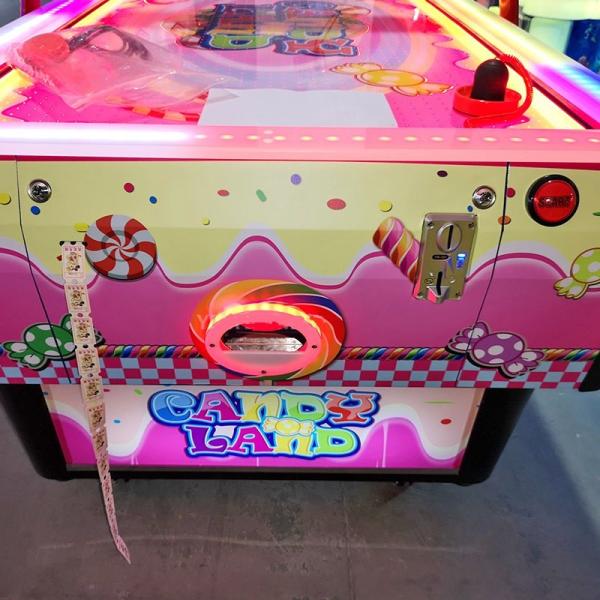 Candy Land Children'S Air Hockey Table With Lights Heavy Weight Durable