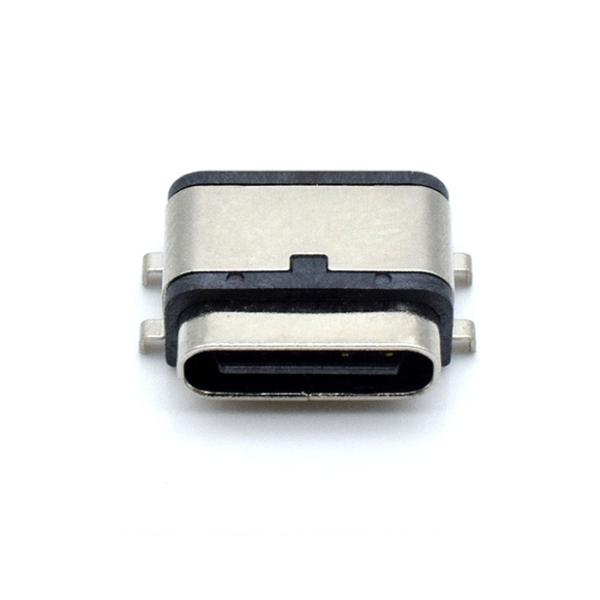 Waterproof USB Type C 6P Sinking IPX7 Connector Smt