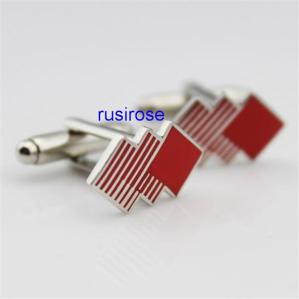 2019 new corporate LOGO metal cufflinks custom, personalized high-grade copper material silver cufflinks