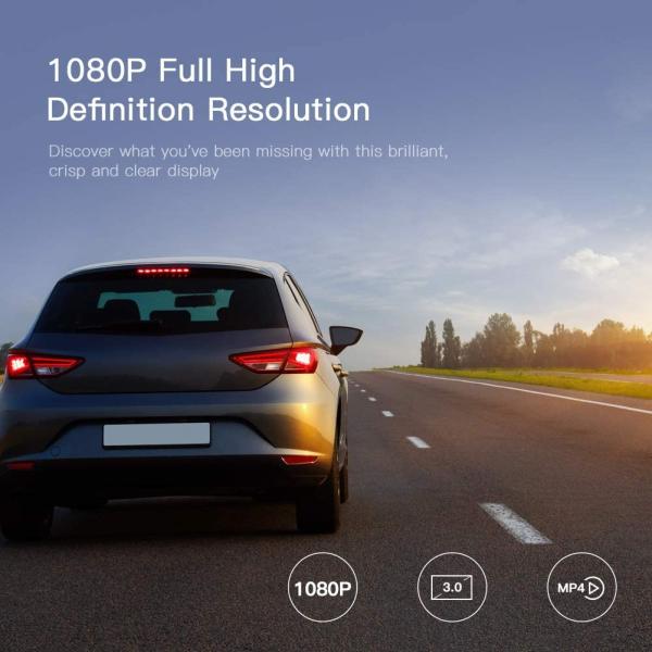Wifi 4K IPS FCC RoHS Dual Car DVR 10.88 Inch Auto Camera Recorder