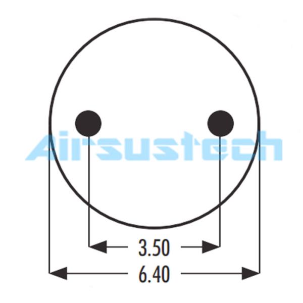 2B9-230 Резиновые подвески Goodyear Air Spring 3,5 кг вес с стальной воздушной подвеской