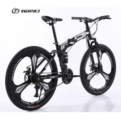 GOMID Foldable Bike Full Suspension Folding Mountain Bike 27.5 29 Custom Bicycle with L-TWOO A2 SF 3*7 Speed Shift Lever