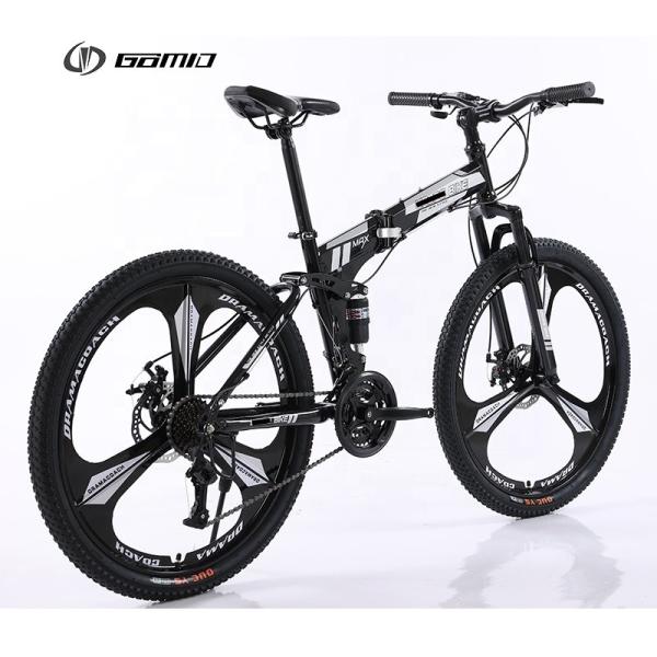GOMID Foldable Bike Full Suspension Folding Mountain Bike 27.5 29 Custom Bicycle with L-TWOO A2 SF 3*7 Speed Shift Lever