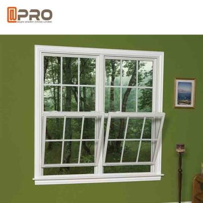 Air Proof Horizontal Sash Window , Grill Design Aluminum Double Hung Windows