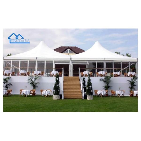 3x3m Waterproof PVC Cover Aluminium Pagoda Tent Aluminum Alloy Frame Pagoda Peak for Garden Gatherings