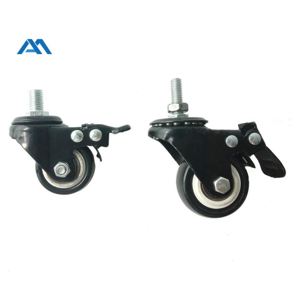 Rubber Swivel Heavy Duty Caster Wheel Flat Plate Stem
