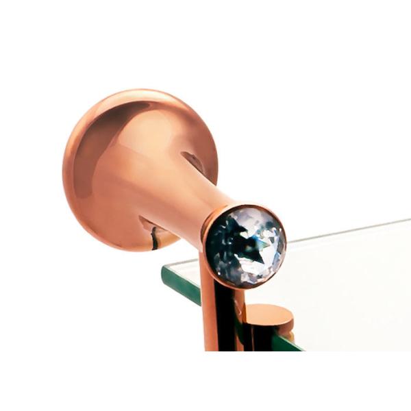 Аксессуары для ванной комнаты одностеклянные двойные пластинки розовое золото цинковая сплав и кристаллы