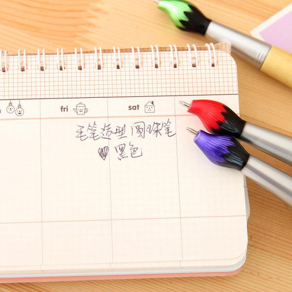 Escola de Escritório Calligrafia Chinesa Pincel Forma Mental Madeira Tinta Azul Bolas