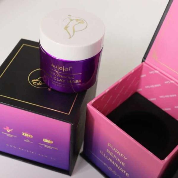Customized Luxury Face Cream Box Printed Cosmetic Packaging Boxes Makeup Magnetic Box For Skincare Card With Insert