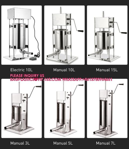 Electric Sausage Filling Machine Stuffer Vacuum Stuffers For Home Commercial Sausage Maker