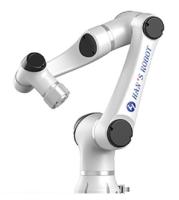 Bras de collaboration de robot avec 6 l'axe Hans E5 et utilisation pour la soudure et le meulage du robot de soudure de MIG
