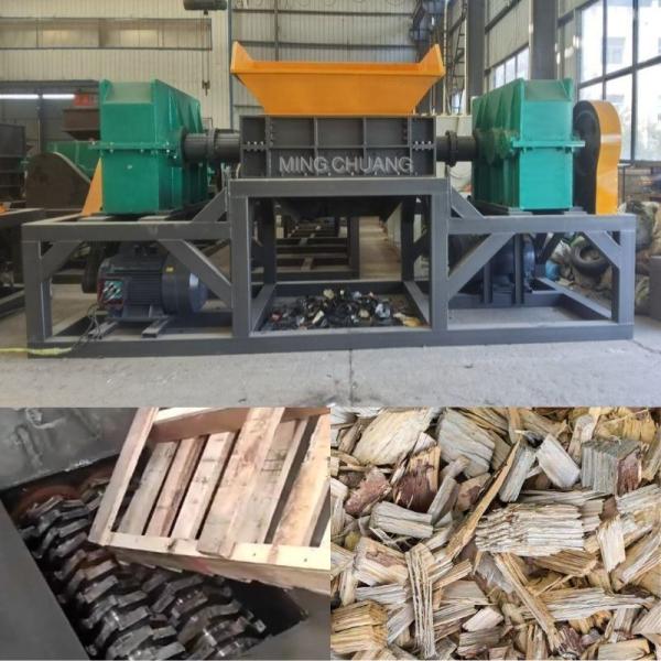 Town Shaft Industrial Double Shaft Shredder Scrap Wood Shredder Machine and Efficiency