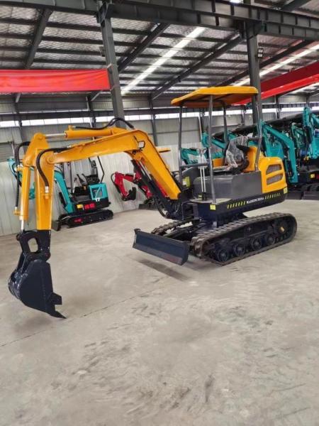 1.5 T Miniature Backhoe Excavadora Mini Hydraulic Crawler Small Size Wheel Construction Backhoe Garden Household Farm Greenhouse /Towable Electric /Excavator