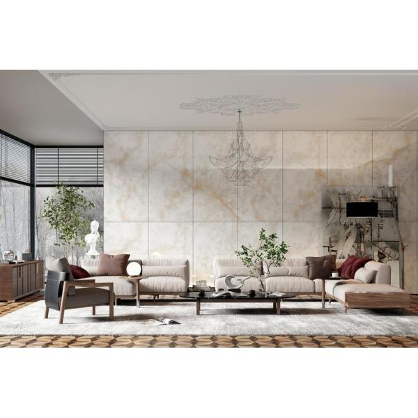 Light Yellow Polished Glazed Porcelain Tile 900x1800mm