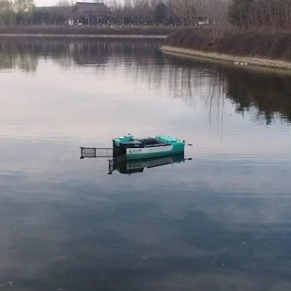 50KG Rated Load Unmanned River Cleaning Boat Mounted Millimeter Wave Radar