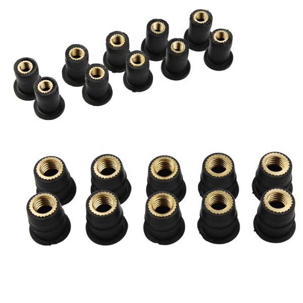 Stainless Steel Threaded Insert Nut Expansion Brass Rubber Rivet Nut M3 M4 M5