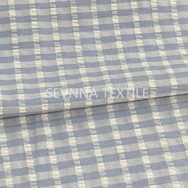 Eco a nervuré la largeur réutilisée du tissu 130CM de tenue de plage de vêtements de bain