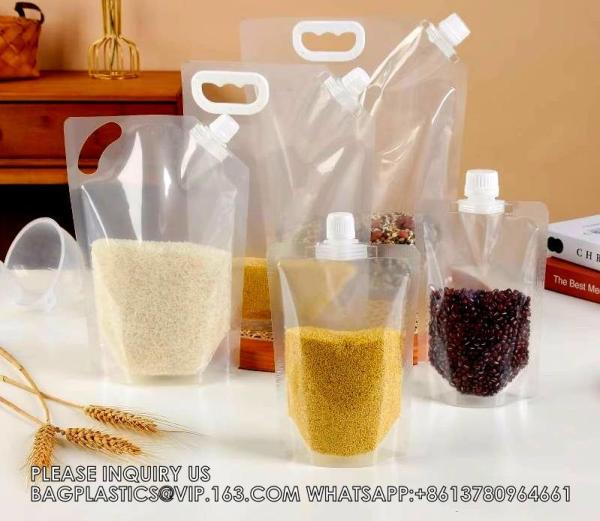 Spout Pouch Bag Clear Spout Pouch Beverages Detergent Packing Bag With Corner Spout And Handle