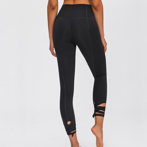 Йога простирания женщин ноги ремня задыхается Stretchable разминка Capris управлением Tummy