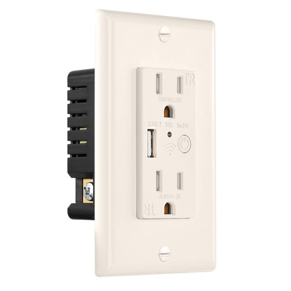 Tuya Intelligent Zigbee Wall Socket 15A 127V Smart Wall Socket For Residential Application