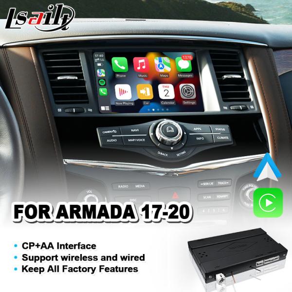 Lsailt relação video da integração do OEM do PC + do AA para Nissan Armada Patrol Y62 2017-2020