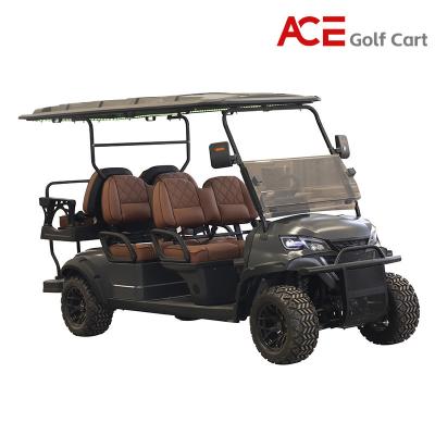 Lithium Battery Electric Golf Cart 48V 6 Seater Sightseeing Scooter
