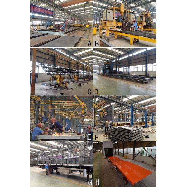 2 axles 3 Axles Hydraulic Rear Dump Semi Trailer 30 ton 60 ton U shape