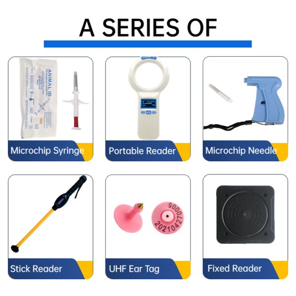 Reading distance 30 to 100cm Long Range 1342kHz RFID Livestock Tag Reader with Bluetooth and USB Communication Interface