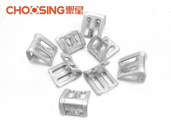 Silver Color Furniture Spring Clips High Strength Metal Zinc Plating Materials