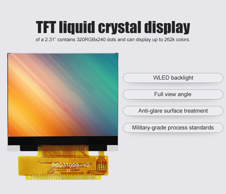 Polcd 2,31-дюймовый ЖК-дисплей 320x240 ILI9342C HD TFT Display P023T009-V2