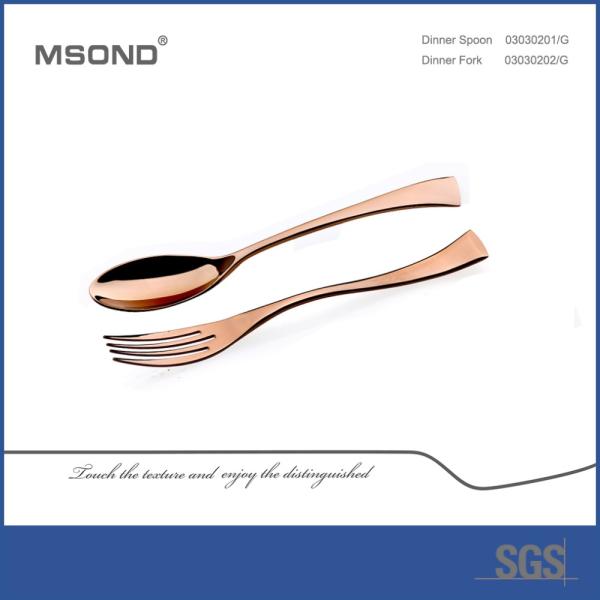 Wedding Intergrated Forged SGS Luxury Stainless Steel Cutlery